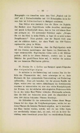 Ueber vielgestaltige Algen (v. Zeller)