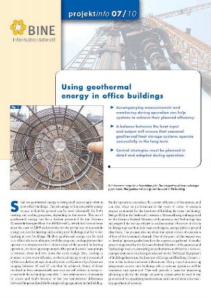 Using geothermal energy in office buildings.