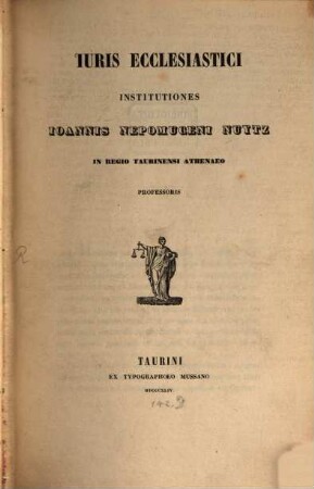 Juris ecclesiastici institutiones