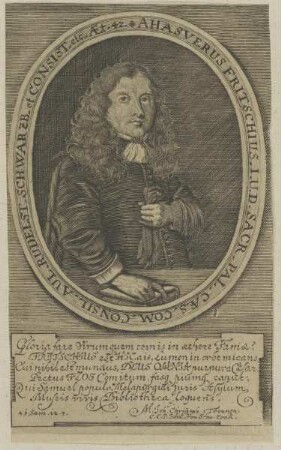 Bildnis des Ahasverus Fritschius