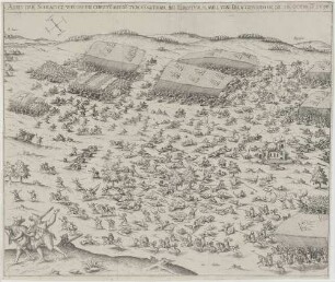 ABRIS DER SCHLACHT, WELCHE DIE CHRISTE MIT DE TÜRCKE GETHAN, BEI KERESTUR, 3 MEIL VON ERLA GESCHEHEN, DE, OCTOB: A: 1596.