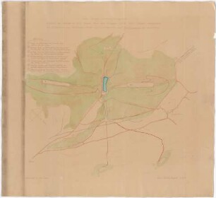 Grund, Peter; Horn - Bad Meinberg; Externsteine, Vorschlag für ein Deutsches Nationalheiligtum im Teutoburger Wald (Hermanns-Denkmal) - Lageplan