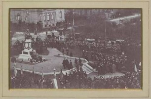 Enthüllung des Scheffel-Denkmals in Karlsruhe am 19. November 1892