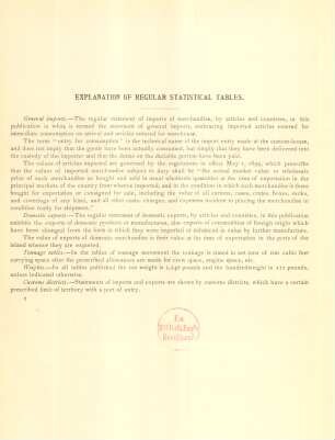 Explanation of regular statistical tables
