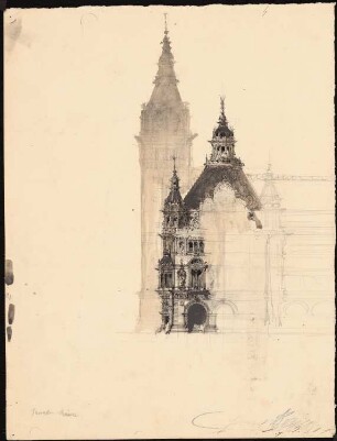 Rathaus, Hamburg (?): Fassade
