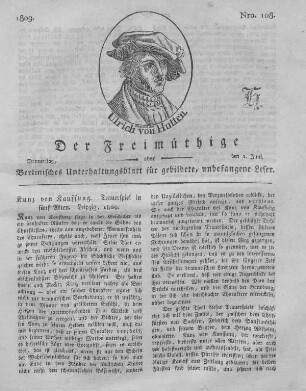 Nro. 108., Donnerstag, den 1. Juni 1809