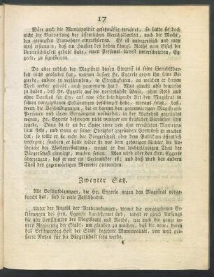 Zweyter Satz