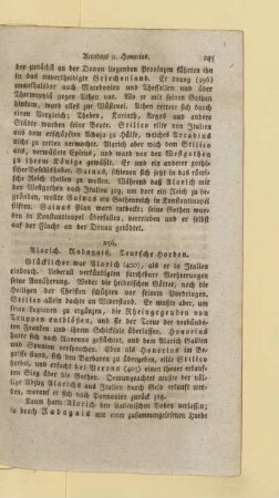 Alarich. Radagais. Teutsche Horden