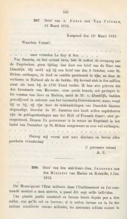 207. Brief van A. Faure aan Van Polanen, 12 Maart 1812