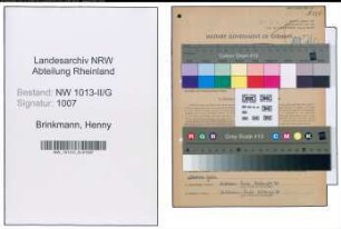 Entnazifizierung Henny Brinkmann , geb. 02.12.1896 ()