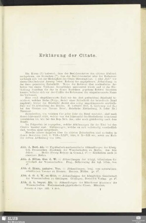 Erklärung der Citate