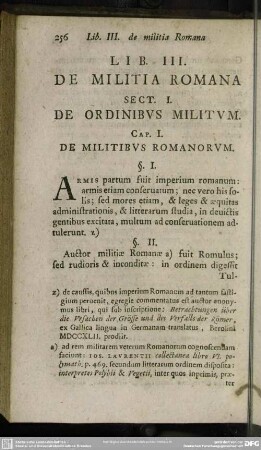 Lib. III. De Militia Romana