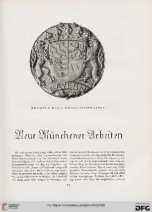 Neue Münchener Arbeiten