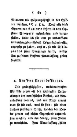 2. Aeussere Veranlassungen