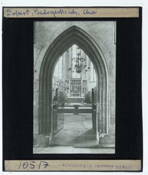 Erfurt, Predigerkirche : Blick durch Lettner in den Chor