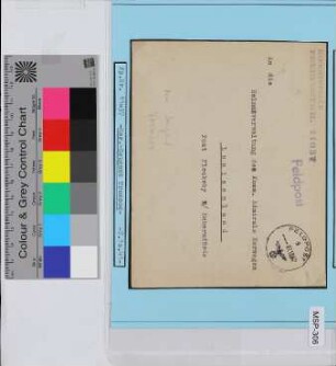 Dienstbrief, Schiffsname/Landeinheit: Marine Artillerie Zeugamt Tromsoe; Frankatur, Mi.-Nr.: [Keine]; Poststempel: Feldpost g 07.10.41; Nebenstempel: Dienststelle Feldpost-Nr. 11037