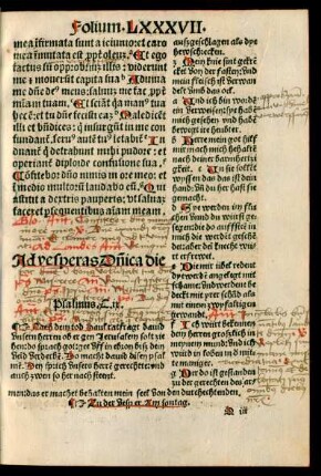 Ad vesperas Dominca die Psalmus .C.ix.