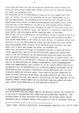 5-10, B. Die wissenschaftlichen Arbeiten