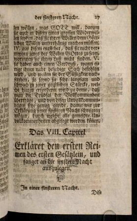27-37, Das VIII. - X. Capitel