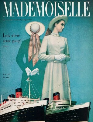 Modeaufnahme, Modelle Jean Patchet, Tearsheet (Mademoiselle)