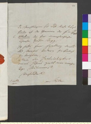 Brief von Müller, Friedrich Theodor Adam Heinrich von an Goethe, Johann Wolfgang von