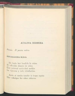 Ataliva Herrera : Poesía: El poema nativo.