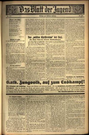 Zweite Ausgabe vom Mittwoch, den 27. Juli 1932.