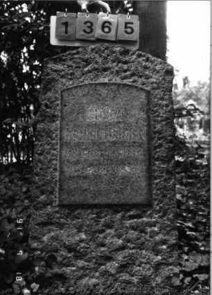 Grabstein 1365 [Hahn S.91 Grab-Nr. 1922]