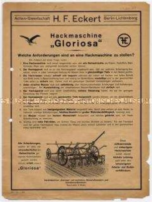 Hackmaschine "Gloriosa"