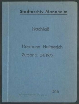 Diverse Aufsätze und Reden