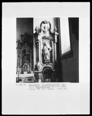 Seitenaltar: Heiliger Nikolaus