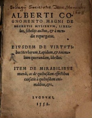 De secretis mulierum libellus
