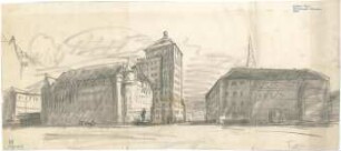 Fischer, Theodor; München; Kaufhaus Tietz, Bebauungsvorschlag - Perspektive