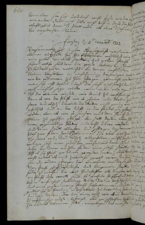 Freytag d 5 Decemb. 1732