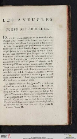 Les aveugles juges des couleurs