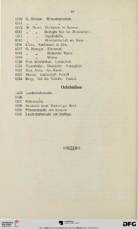 Oelstudien (Nr. 1325-1330)