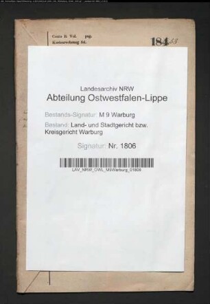 Erblasser: Degenhard, Margarethe, geb. Rieke oder Ricke: