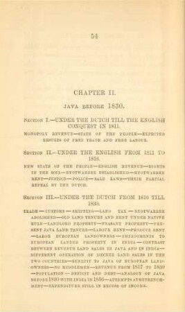 Chapter II. Java before 1830
