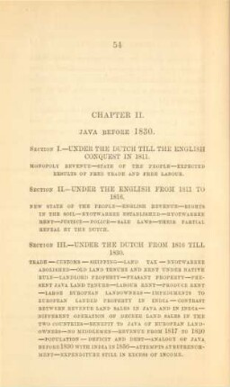 Chapter II. Java before 1830