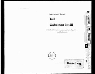Innere Angelegenheiten - Öffentliche Sicherheit, Ordnung und Ruhe: Unerlaubte Verbindungen der Handwerksgesellen