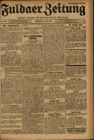 Ausgabe vom Mittwoch, den 09. Mai 1923.