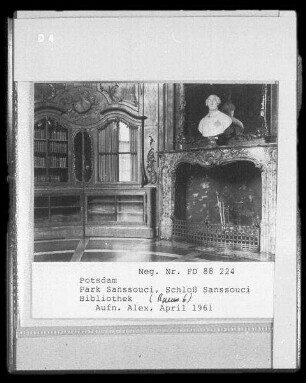 Schloß Sanssouci, Inneres, Bibliothek