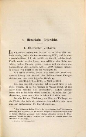 Das chlorsaure Kali, seine physiologischen, toxischen und therapeutischen Wirkungen