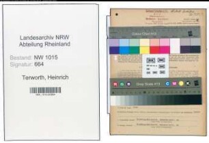 Entnazifizierung Heinrich Terworth , geb. 13.06.1894 (Werkmeister)