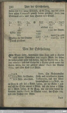 Von der Erbtheilung