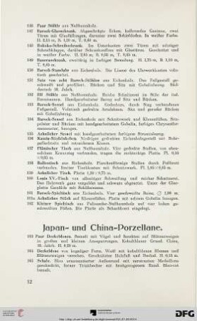 Japan- und China-Porzellane (Nr. 163-206)