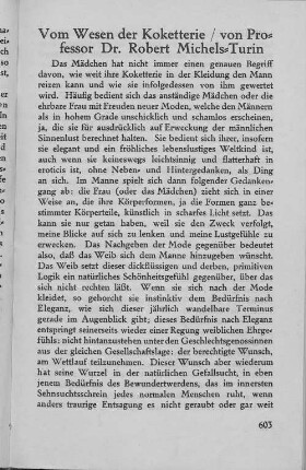 Vom Wesen der Koketterie