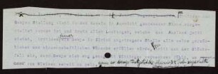 Nr. 3: Notizzettel von David Hilbert, Ohne Ort