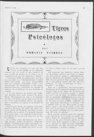 Tigres psicólogos