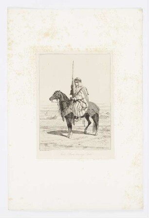 Jeune Bachi bouzoucq Arabe, Blatt 14 der Folge "Bevölkerung der Donauprovinzen im Jahr 1854"